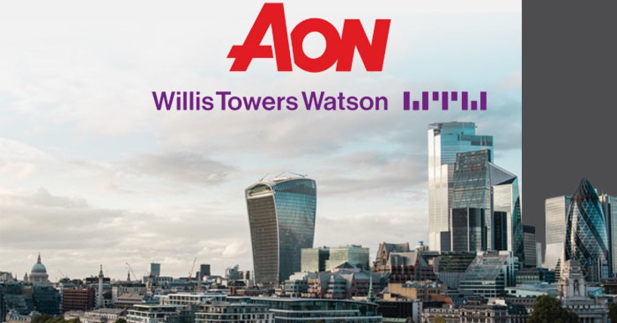 Willis Towers Watson Ο παγκόσμιος ασφαλιστικός μεσίτης Arthur J. Gallagher βρίσκεται σε συνομιλίες με την Aon και τον Willis Towers Watson (WTW) για την πιθανή απόκτηση ενός χαρτοφυλακίου περιουσιακών στοιχείων, το οποίο περιλαμβάνει και τον Willis Re, όπως υποστηρίζει το Bloomberg. Φρένο στη συγχώνευση Aon Plc και Willis Towers Watson βάζει το Υπουργείο Δικαιοσύνης των ΗΠΑ! Η οργισμένη απάντηση των εταιρειών Η Ευρωπαϊκή Επιτροπή έδωσε το πράσινο φως για την εξαγορά της Willis Towers Watson από την Aon, αλλά τα εμπόδια παραμένουν