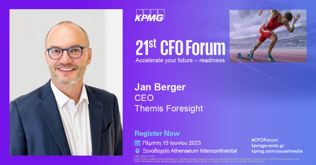 Το CFO Forum της KPMG επιστρέφει σε φυσικό περιβάλλον στις 15 Ιουνίου για 21η συνεχή χρονιά 3 Το CFO Forum της KPMG επιστρέφει σε φυσικό περιβάλλον στις 15 Ιουνίου για 21η συνεχή χρονιά
