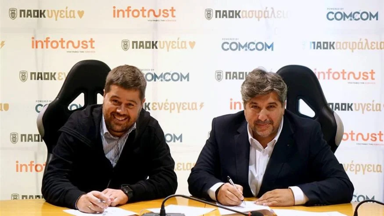 Συνεργασία ΠΑΕ ΠΑΟΚ, Infotrust, Com&Com