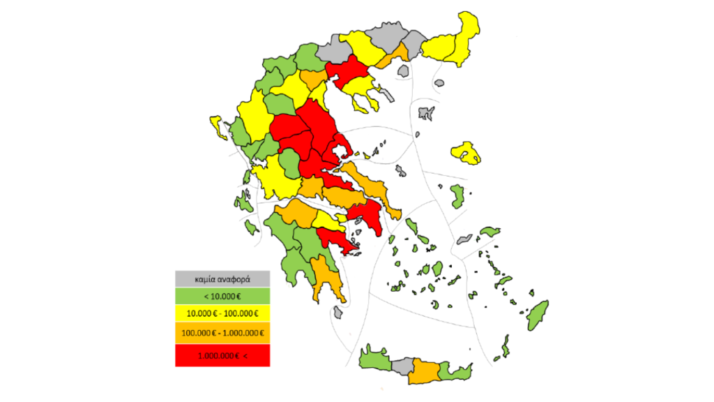 Περισσότερο από 7 εκατ. € οι αποζημιώσεις για ζημιές σε αυτοκίνητα λόγω της κακοκαιρίας Daniel