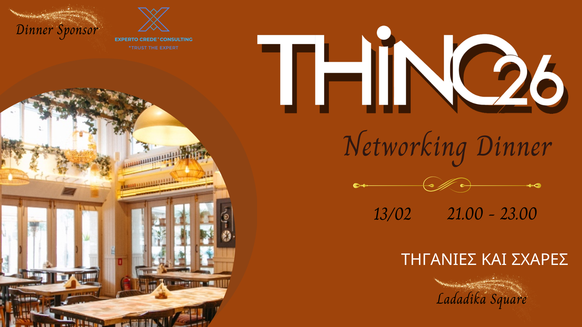 dinner sponsor, experto crede, thinc26