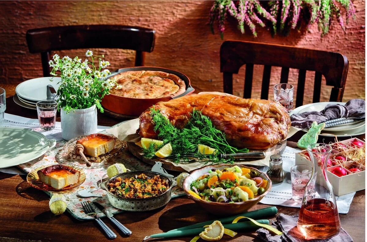 Πασχαλινό τραπέζι, τραπέζι, φαγητό